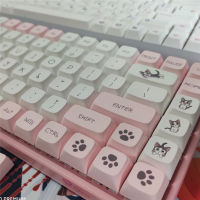 XDA Profile 120 Keys PBT Keycaps Pink White Sweet Chis Cute Cat Mechanical Keyboard Cap Dye-subbed GMK Bccklit xda pbt Key Cap