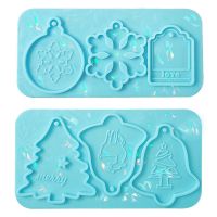 DIY Crystal Epoxy Resin Mold Holographic Christmas Listing Silicone Mold Christmas Silicone Mold DIY Pendant