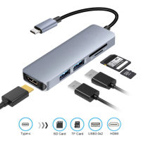 5 in 1 Hub USB Type-C to HDMI/USB3.0*2/TF/SD Converter