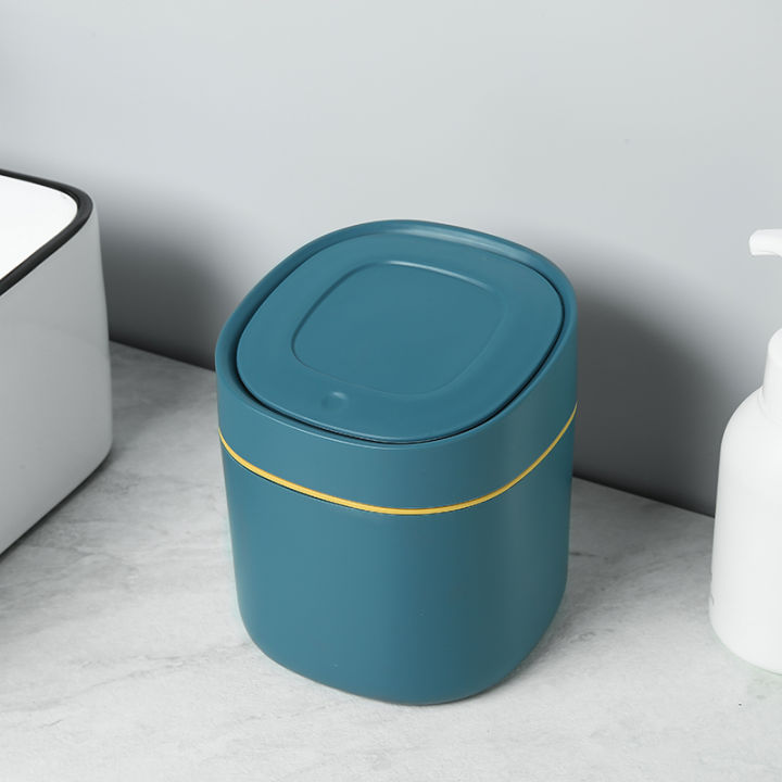 trash-can-ถังขยะ-ถังขยะในครัว-ถังขยะมินิ-ถังขยะพลาสติก-ถังขยะตั้งโต๊ะขนาดเล็ก-ถังขยะในรถ-ถังขยะในห้อง-ถังขยะมีฝาปิด-ขนาด-5-ลิตร-ถังขยะจิ๋ว