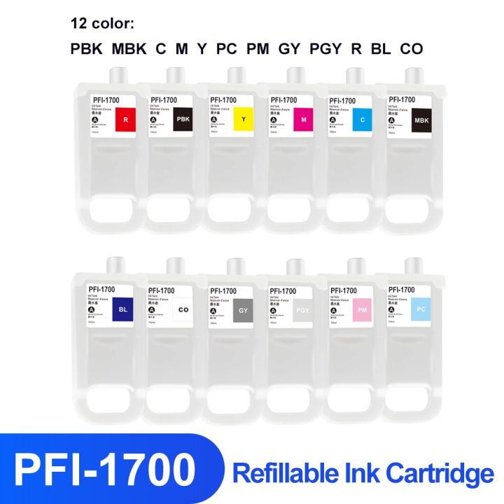 pfi-1700ตลับหมึกรีฟิล-pfi1700พร้อมชิปสำหรับ-canon-ถาวร-pro-2000-pro-4000-pro-6000-pro-6100