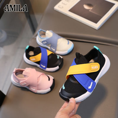 AMILA รองเท้าผ้าใบเด็กนุ่มสบาย,รองเท้าลำลองแฟชั่นใหม่สำหรับเด็กผู้ชายและเด็กผู้หญิงรองเท้าวิ่งน้ำหนักเบา