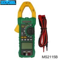 MASTECH MS2115B True RMS Digital Clamp Meter Multimeter DC AC แรงดันไฟฟ้า Current Ohm Capacitance เครื่องทดสอบความถี่พร้อม USB