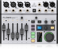 Behringer FLOW 8 *ของแท้รับประกัน 1ปี* Mixer / Audio Interface, ดิจิตอลมิกเซอร์/ออดิโออินเตอ์เฟส 8 Ch.,ปรีไมค์ Midas, Bluetooth, iOS/Mac/PC