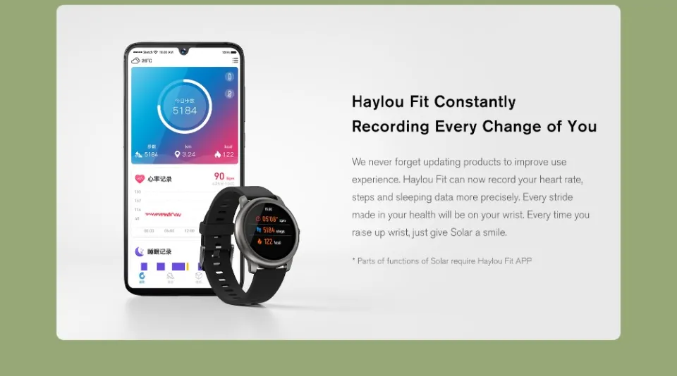 xiaomi Youpin Haylou Solar LS05 Smart Watch Sport Metal Round Case Heart  Rate Sleep Monitor IP68 Waterproof iOS Android Global