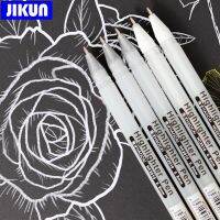 JIKUN 5/10pcs White Ink Gel Pen 0.8mm 8 Colors Highlight Marker Pen Fine Tip for Stationery Drawing Art Writing School Supplies