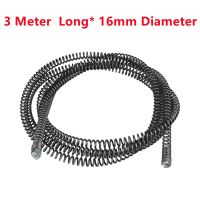 3 Meter*16mm Dia Drain Dredging Spring Kitchen Toilet Sewer Blockage Tool Pipe Dredger Cleaning Clogs Dredge Extension Spring Traps Drains