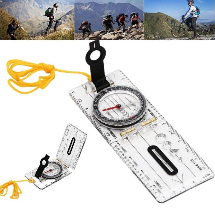 folding-compass-multiftional-outdoor-mini-compass-map-scale-ruler-waterproof-hiking-camping-survival-guiding-tool-wholesale