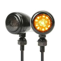 Black LED Turn Signals For Kawasaki Vulcan VN 800 900 1500 1600 1700 2000 Custom