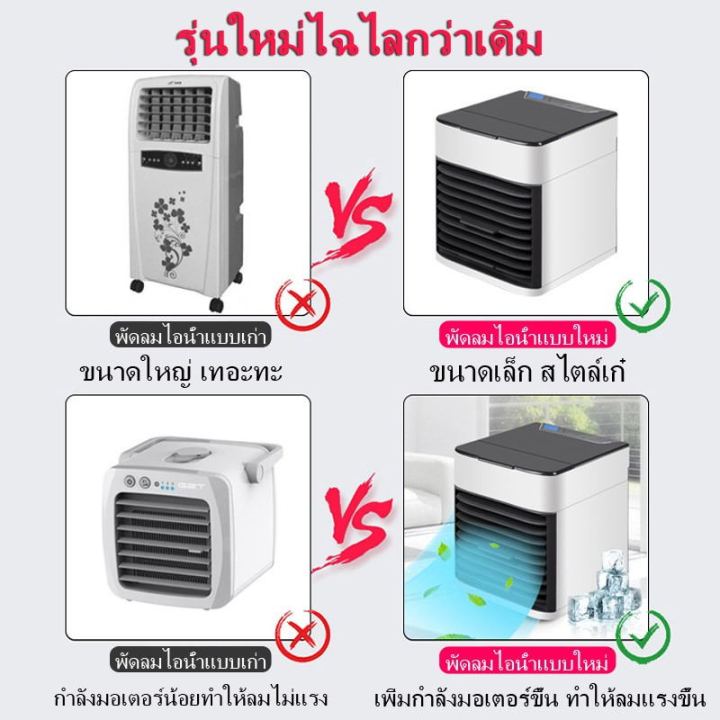 รุ่นอัพเกรดรุ่นที่สอง-พัดลมไอเย็น-air-cooler-ผัดลมไอเย็น-เครื่องปรับอากาศ-พัดลม-เครื่องปรับอากาศขนาดเล็ก-พัดลมไอเย็นพกพา-มินิแอร์คูลเลอร์-usb-สเปรย์ความชื้น-เครื่องปรับอากาศตั้งโต๊ะ-พัดลมแอร์ไอน้ำ