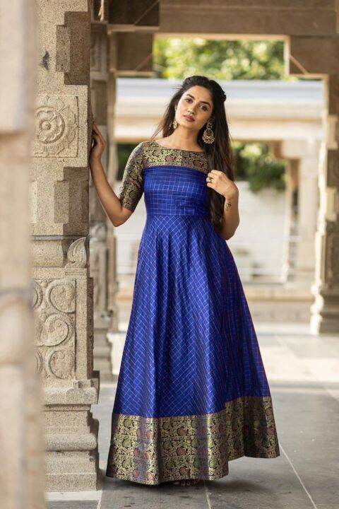 Banarasi hot sale designer gowns