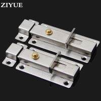 【LZ】 Free  Shipping 3-inch Auto-latching Door With Latching Stainless Steel Spring Latch Door Bolt Latch Brass Button