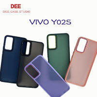 019 เคสหลังด้านกล้องเงา เคส Vivo Y02s วีโว่ วาย02เอส เคสหลังขุ่น กันกระแทก（สินค้าพร้อมส่งจาก กทม）