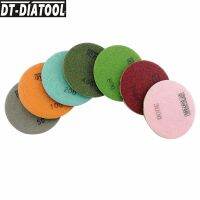 DT-DIATOOL 9pcs/set Diamond Concrete Polishing Pads Sanding Discs Floor Renew Pads For Concrete Cement Terrazzo Dia 4inch/100mm