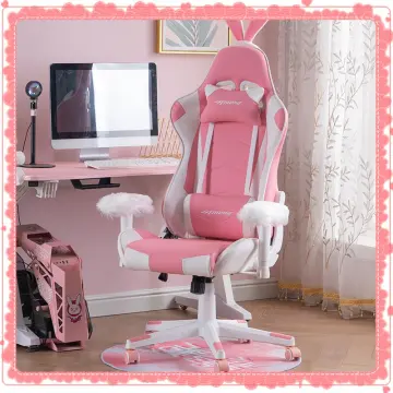 Gaming chair pink girl computer chair home comfortable sedentary reclining  anchor live broadcast chair competitive game seat