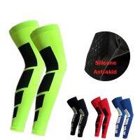 1PCS Pro Sports Silicone Antiskid Long Knee Support Brace Pad Protector Sport Basketball Leg Sleeve Sports Kneepad 5 Colors