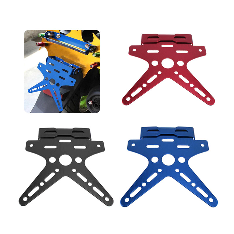 Electroplate CNC Aluminum Motorcycle Rear License Plate Frame for Motor Scooter 