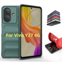 ปลอกซิลิโคนของเหลวสำหรับ Vivo Y27 Y 27 VivoY27 4G 2023เคสเคสกันกระแทกแบบนุ่มนิ่มหลากสีกันกระแทกป้องกันลายนิ้วมือป้องกันเลนส์กล้องฝาหลังเคสโทรศัพท์