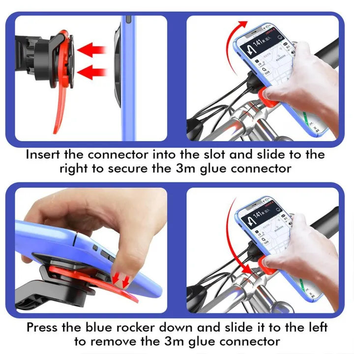 Quad Lock Out Front Bike Twist Mountain Cradle Cycling Holder Device