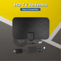 เสาอากาศ HDTV ในร่มแบบดิจิตอล HD ความคมชัดสูง29 DBI 4K * 8K HDTV สำหรับกล่องทีวี DVB-T2รองรับห้องนอนรถยนต์เรือ