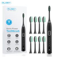 ☜ Electric Sonic Toothbrush USB Charge Rechargeable Waterproof Sonic 5 Modes Electronic Tooth Travel 8 Brushes Replacement Heads