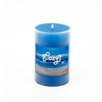 Global House-COZY เทียนหอม ขนาด 4.7x7.5 ซม. Candle-BLM สีฟ้า รับประกันของเเท้