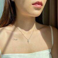 Cly cross 14k necklace. (สร้อยคองานชุบ 14k สแตนเลส สวย ทน เงา ไม่ลอก ไม่ดำ)