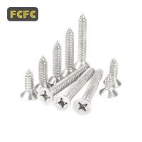 FCFC 304 stainless steel Cross Phillips Flat Countersunk Head Self tapping Screw M4 Micro Small