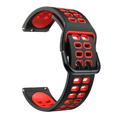 สำหรับ Garmin Vivoactive3เพลง20Mm วงผสมนาฬิกาซิลิโคนสี (สีดำสีแดง) (ขายเอง)