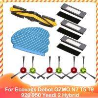 HOT LOZKLHWKLGHWH 576[มาแรง] สำหรับ Ecovacs Debot OZMO N7 T5 T9 920 950 Yeedi 2ลูกกลิ้งไฮบริดแปรงหลักถังน้ำตัวกรองล้อเลื่อนส่วน Mop