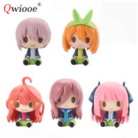 Qwiooe 5ชิ้น5เซนติเมตร Gotoubun ไม่มี Hanayome Nakano Ichika Nino Sanjiu Yotsuba Itsuki อะนิเมะรูปหุ่นรุ่น Doll888