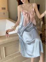 sle bowk spenders ghtdress female summer 23 new cute outer sexy jamas ice silk home service --SY2381✴✈