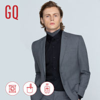 GQ Essential Suit สูททำงานผ้าเย็นเนื้อละเอียด ทรงสลิม รุ่น Cool Wool Blend สีเทา