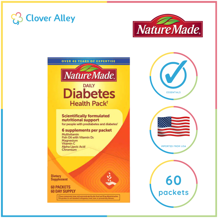 Nature Made Diabetes Health Pack 60packs05/2024 expiry) | Lazada PH