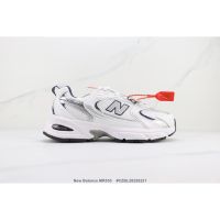 2023 New Original✅ NB* M- R- 530 R Shock Absorbing Breathable Kasut Berlari Fabric Material Mens And Womens Casual Sports Shoes White