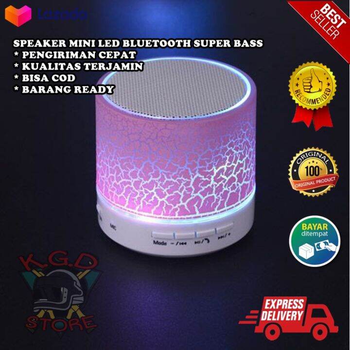 SPEAKER BLUETOOTH LED MINI MODEL RETAK / SPEAKER MINI LED TERBARU ...