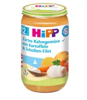 German purchasing hipp Xibao organic vegetable cream potato flounder fillets 250g 12 months