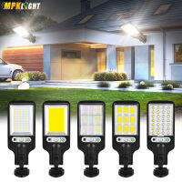 Outdoors Solar Powered Wall Remote Control Street Light Solar Lamps Dark Sensation Porch Street Garage Garden 3 Modes Motion