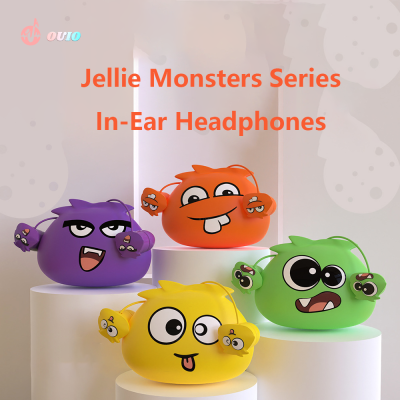 เจลลีมอนสเตอร์ใหม่สร้างสรรค์ซีรีส์สายการ์ตูนหูฟังพร้อมไมโครโฟนในหูหูฟัง Deman แฟรงกี้สตีเว่นเสือสีส้มเบน