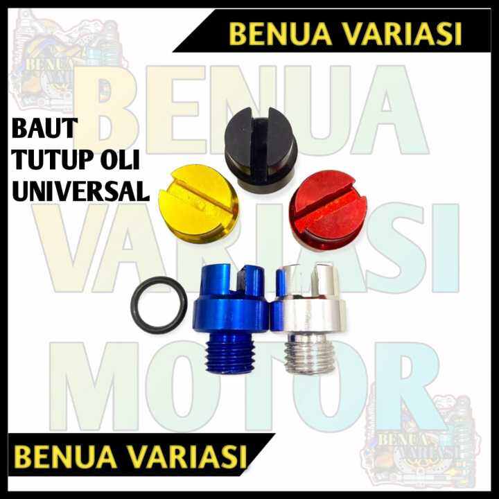 Baut Tutup Oli Universal Banyak Pilihan Warna Tutup Oli Full Cnc Plus O Ring Universal Semua