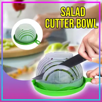 1pc Salad Cutting Bowl Vegetable, Fruits, And Salad Chopping And Dicing  Tool