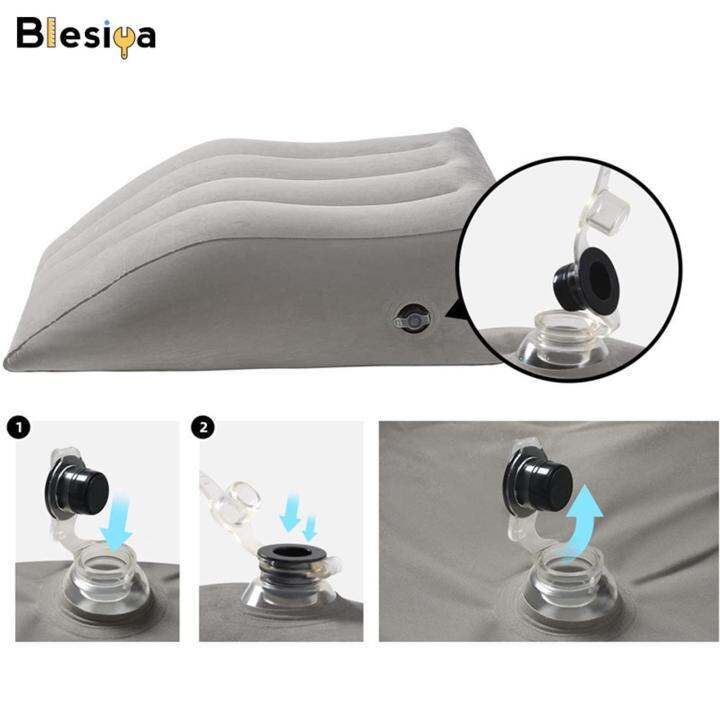 Blesiya Knee Wedge Pillow Swelling Car Leg Lift Pillow Inflatable Bed ...