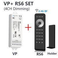 ▨▬ DC12V-24V VP 4CH LED Light Dimmer Switch PWM for 5050 5630 RGB/RGBW/CCT LED Light Strip 2.4G RF Wireless Remote Control