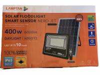 ?LAMPTAN SOLAR FLOODLIGHT SMART SENSOR (400W) รุ่น NERO JET ?โคมไฟฟลัดไลท์พลังงานแสงอาทิตย์ พร้อมเซ็นเซอร์จับความสว่าง? โคมไฟโซล่าเซล โคมไฟไร้สาย สปอร์ตไลท