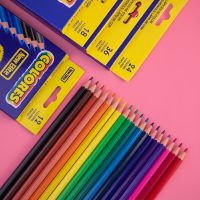 ดินสอระบายสีดินสอสี12สีเครื่องเขียนภาพวาดเด็กโรงเรียนวาดภาพศิลปะกราฟฟิตีวาดดินสอสีน้ำมัน