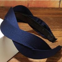 【cw】 Twisted Headband Hairband for Headwear Fabric Wide Plain Hair Ornament