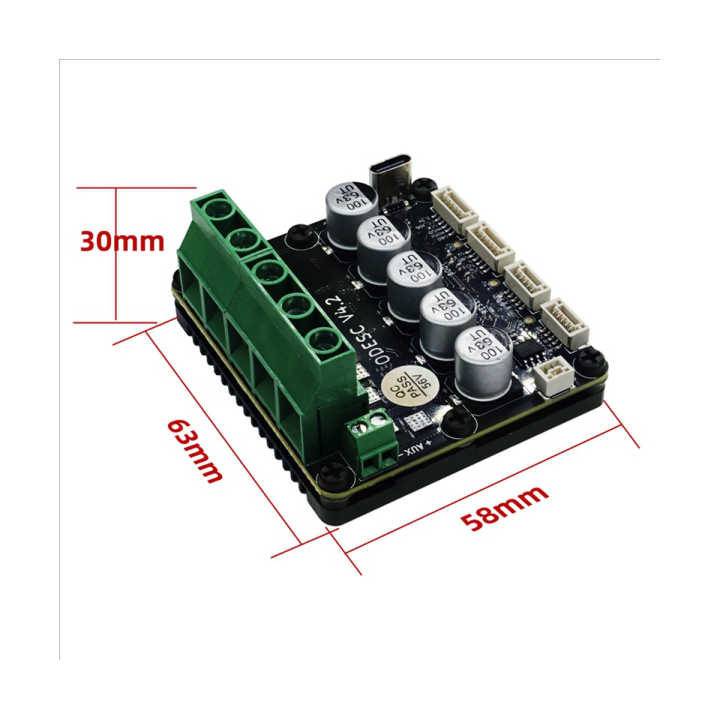 based-on-odrive3-6-upgrade-motor-controller-brushless-servo-motor-controller-single-drive-high-current-high-precision-brushless-servo-motor-controller-odesc-v4-2-56v