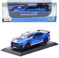 Maisto 1:18 GT500ฟอร์ดมัสแตงเชลบี้สีแดงใหม่ของขวัญของสะสมแบบจำลองรถจากโลหะอัลลอยด์รถสปอร์ตโมเดลของขวัญของเด็กผู้ชาย