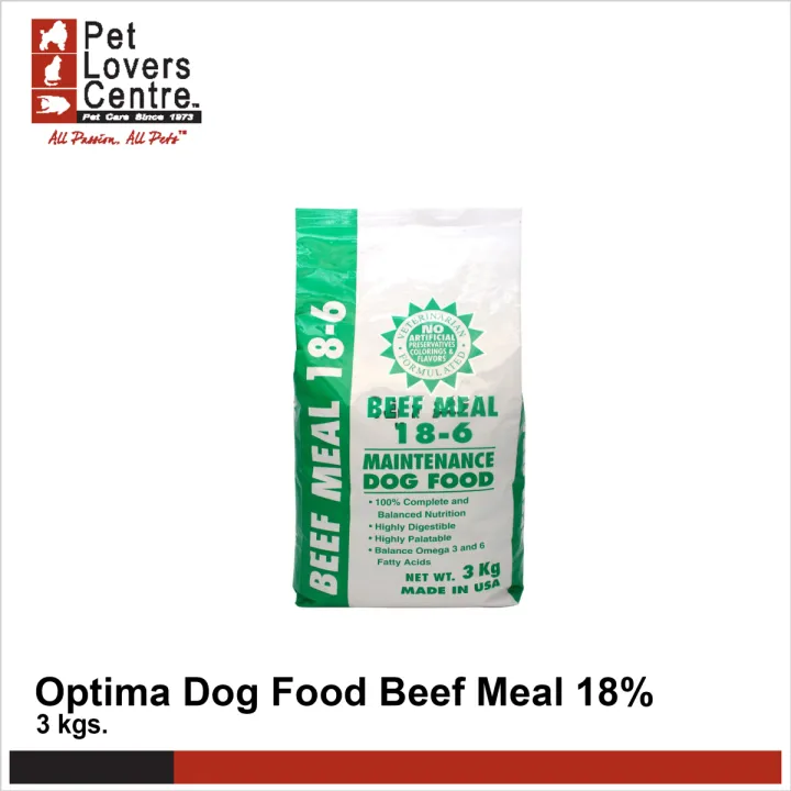 Optima Dog Food Beef Meal 18 3 kgs. Lazada PH