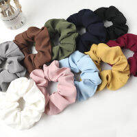 Vintage Solid Color Hair Scrunchies Set 10pcslot Wholesale High Quality Headband Set Women Silk Schrunchy Pack For Girls